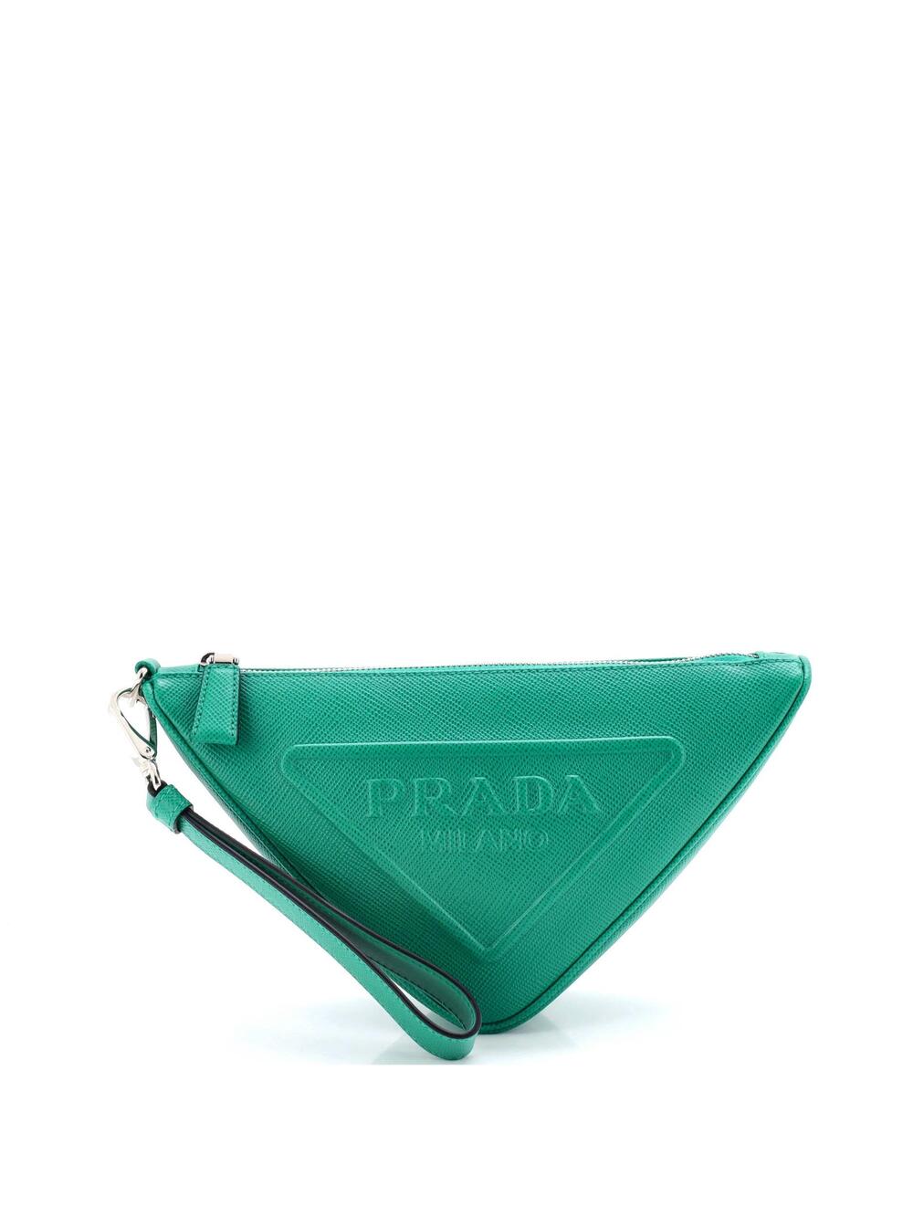 Prada Triangle Logo Wristlet Pouch #233687P87B